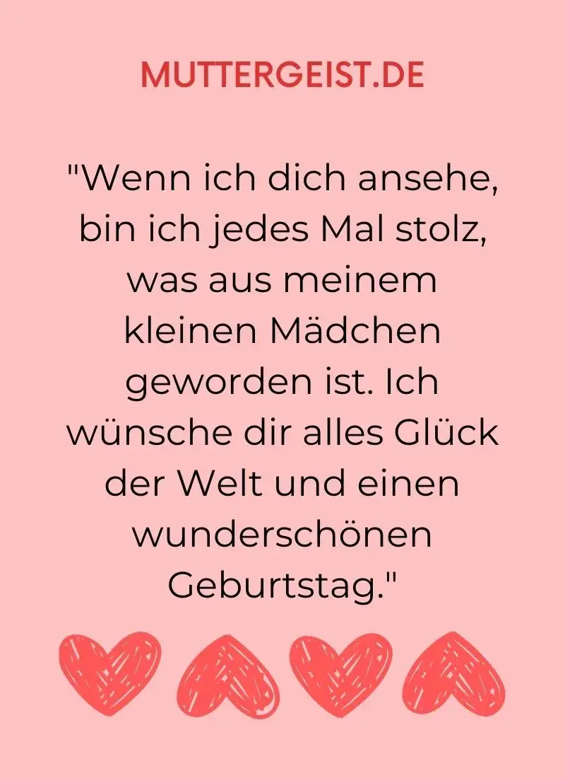 Liebe worte an meine tochter zum geburtstag